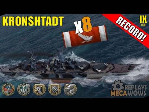 Kronshtadt 8 Kills & 154k Damage | World of Warships Gameplay