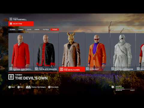HITMAN 3 all my suits