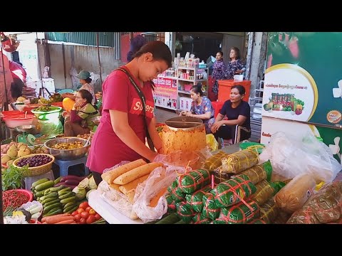 Street Food At Boeung Tompon Market - Village Food Compilation In Phnom Penh