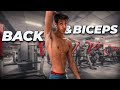 16 YEARS OLD BICEPS AND BACK WORKOUT AT HOME | ABS ROUTINE & FULL DAY OF EATING ON A BULK