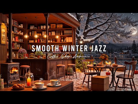 Smooth Winter Jazz Music to Study, Work ⛄ Cozy Coffee Shop Ambience with Relaxing Piano Jazz Music