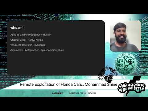 DEF CON 30 Car Hacking Village - Mohammed Shine -  Remote Exploitation of Honda Cars