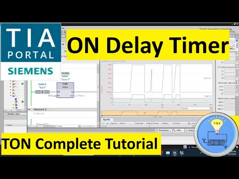 TIA Portal ON Delay Timer Complete Tutorial