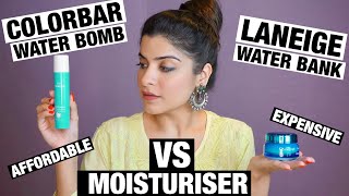 NEW COLORBAR WATER BOMB MOISTURISER VS LANEIGE WATER BANK MOISTURISER