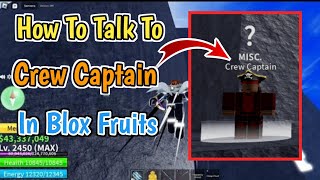 How To Talk To Crew Captain In Blox Fruits (2024) | Crew Captain Location In Blox Fruits