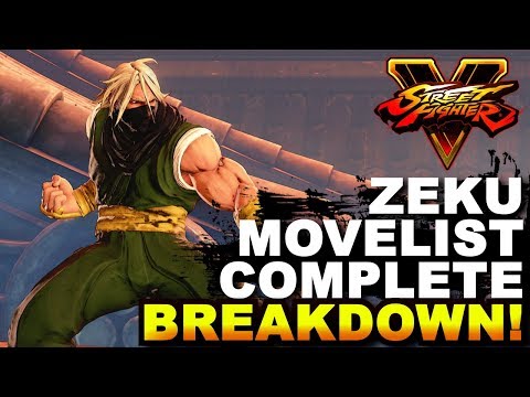 SFV * Zeku Movelist / Complete Breakdown