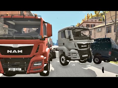Top 5 Realistic Crashes Today #40 - BeamNG.Drive