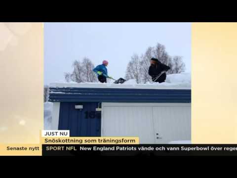 "Dissa gymmet och gå ut och skotta - fantastisk träning" - Nyhetsmorgon (TV4)