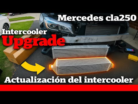 New intercooler upgrade for the mercedes cla 250, cla 45 intercooler install