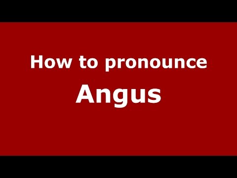 How to pronounce Angus