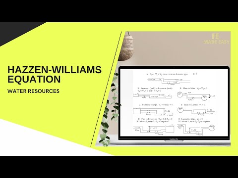 FE Review - Water Resources - Hazen-Williams Equation
