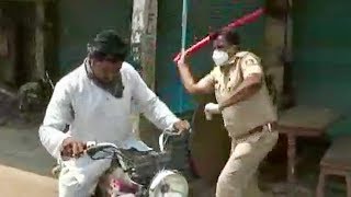 CRAZY - Indian Cops Whack Corona Curfew Breakers With Sticks