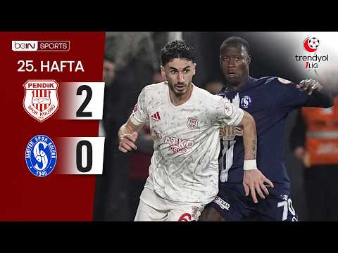 Pendikspor (2-0) Sarıyer | 25. Hafta Maç ÖZETİ | Trendyol 1. Lig - 2025/26