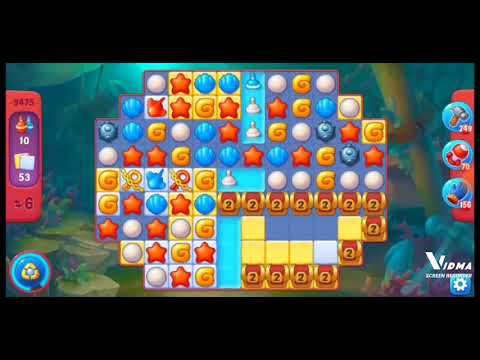 Fishdom. 9475 hard level no boosters and diamonds. 10 moves