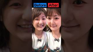 なるの鼻をメイクで変えてみた? #shorts