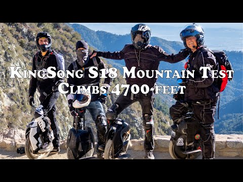 KingSong S18 Mountain Trail Test - Climbing 4700-feet
