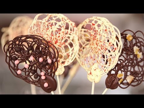 How to Make Chocolate Lace Lollipops | Get the Dish