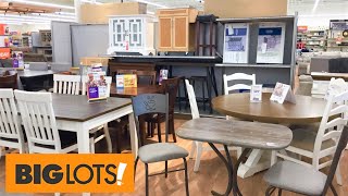 BIG LOTS KITCHEN DINING ROOM FURNITURE TABLES CHAIRS SHOP WITH ME SHOPPING STORE WALK THROUGH