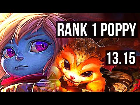 POPPY vs GNAR (TOP) | Rank 1 Poppy, 8/1/9 | TR Challenger | 13.15