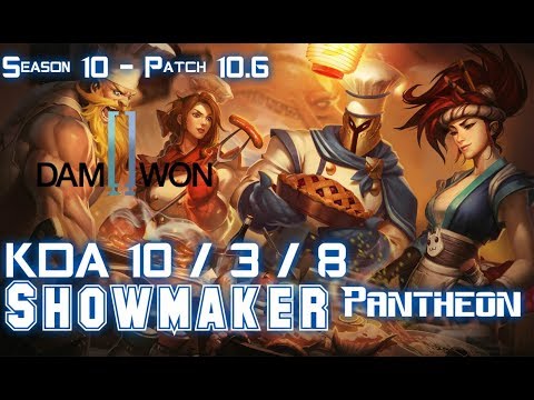 DWG Showmaker PANTHEON vs LEBLANC Mid - Patch 10.6 KR Ranked