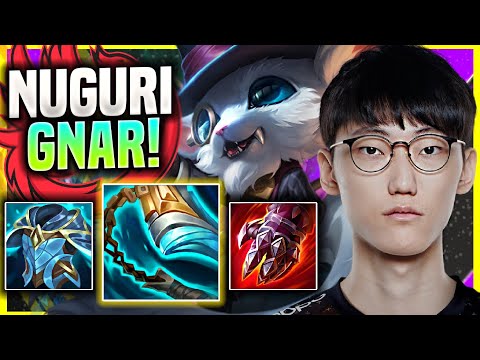 NUGURI IS A MONSTER WITH GNAR! - FPX Nuguri Plays Gnar Top vs Ornn! | Season 11