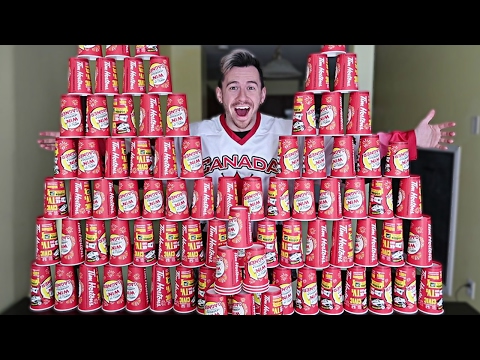 100 CUPS OF COFFEE!! *ROLL UP THE RIM TO WIN JACKPOT CHALLENGE* Video