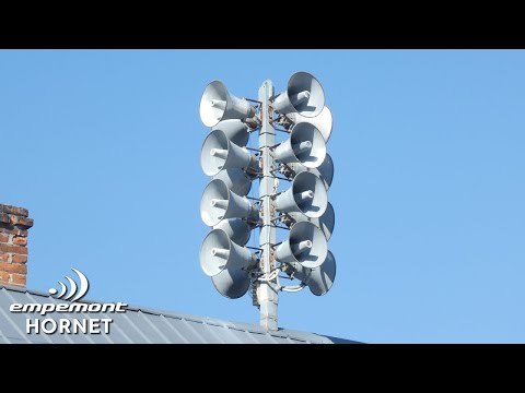 4K | Siren Test | Hornet - Smržice | 01.03.2023 | Older version with RH Sound Speakers!