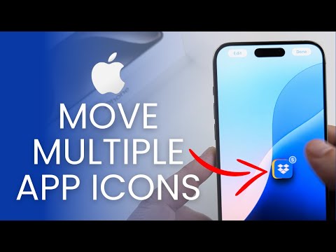 How To Move Multiple App Icons At Once On iPhone!