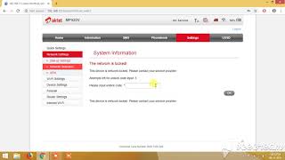 AirTel ZTE MF920V Network Unlock by Code Video Guide Eng || Tamil