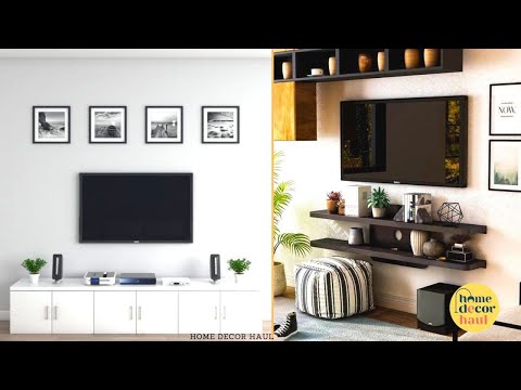 Living Room TV Wall Decorating Ideas | Latest TV Wall Design 2022 | Home Decor Haul