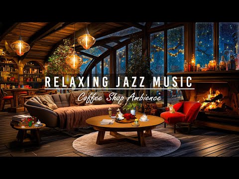 Calming Jazz Instrumental Music ☕ Smooth Jazz Music ~ Cozy Coffee Shop Ambience for Study,Work,Focus