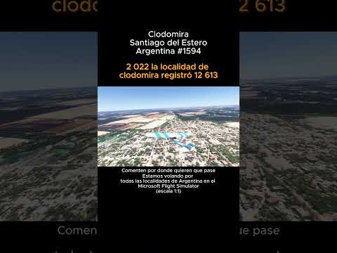 Clodomira, Santiago del Estero desde el Microsoft Flight Simulator #clodomira #santiagodelestero