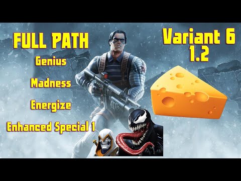 Variant 6: 1.2 Genius + Madness + Energize + Enhanced L1 Full Path w/ Winter Soldier Boss take-down