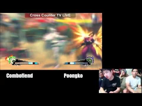 SSF4 AE: Combofiend (Guy) vs Poongko (Seth) - Crosscounter stream (Pre Evo 2011)