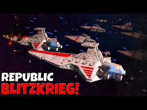 Insane Republic Fleet BLITZKRIEG Assault! - Star Wars: EAW Fall of the Republic Mod 21