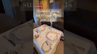 Princess Grills dining on Queen Mary 2! Check out this exclusive restaurant #cruise #cruiseship