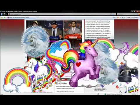 www.ESPN.com HACKED! Unicorns and Rainbows!