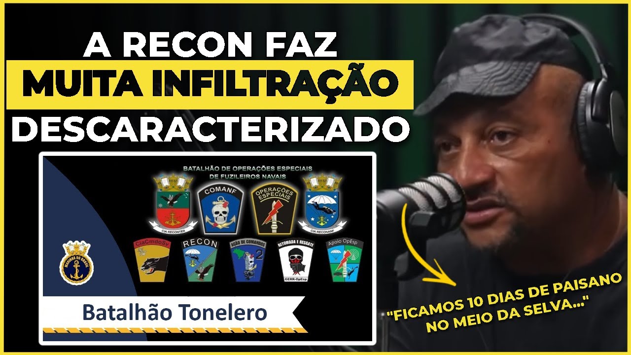 RECON, AÇÃO DE COMANDOS E GERR: A FUNÇÃO DE CADA CIA DO TONELERO... | Podcast Fuzileiro real