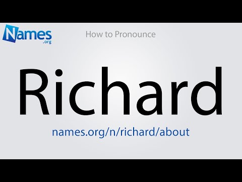 How to Pronounce Richard