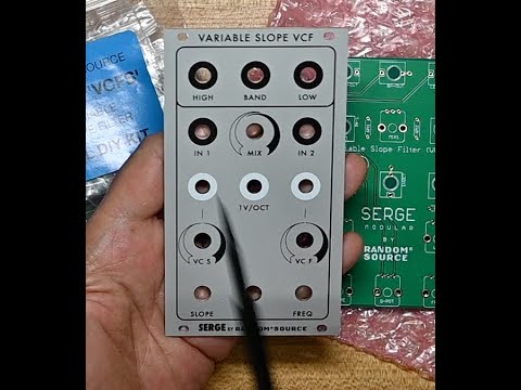 C.K. builds a VCF-S kit from Random Source licensed from Serge, eurorack