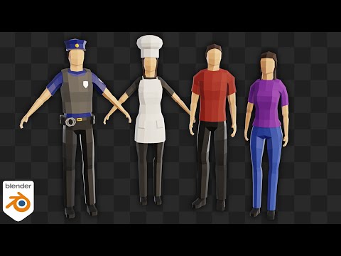 Create Low Poly Characters in Blender (Beginner Tutorial)