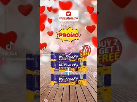 PROMO VALENTINE DAY, COKLAT CADBURY DAIRY MILK, BELI 2 GRATIS 1 HANYA Rp.26,100,-