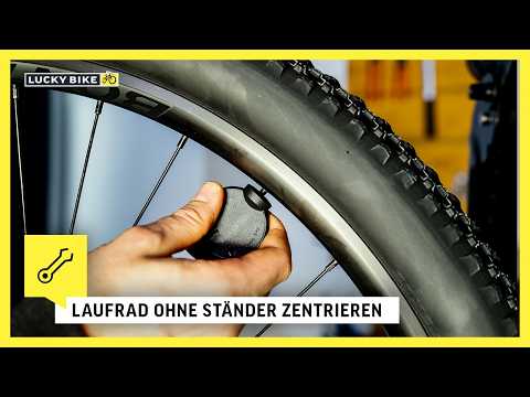 Truing a wheel without a truing stand – trick with cable ties 🚲