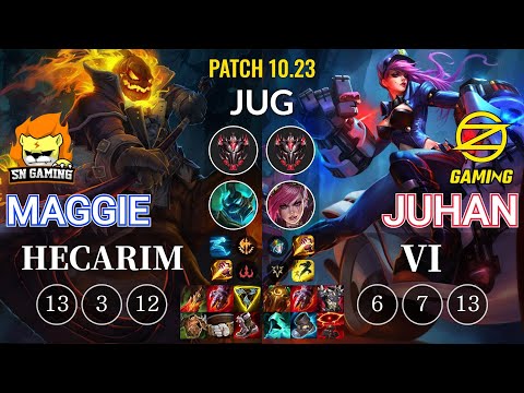 SN Maggie Hecarim vs OZ Juhan Vi Jungle - KR Patch 10.23