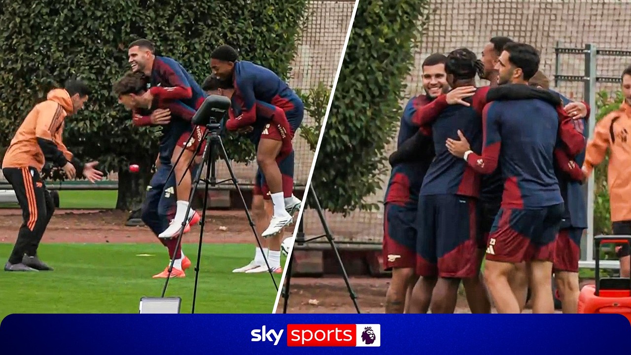 Arsenal prepare for Champions League clash against Napoli 🏃‍♂️