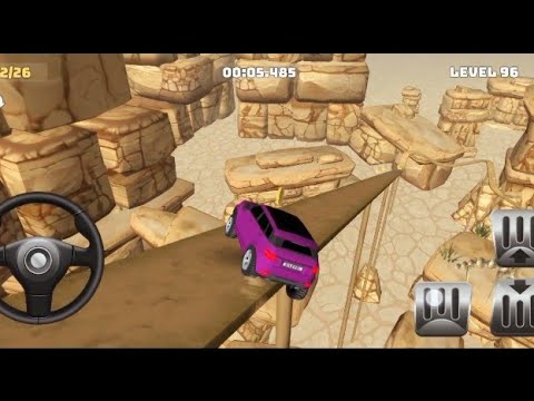 Mountain Climb 4x4: Impossible Stunts RED SUV Unlocked Levels 93 to 94 - Android GamePlay