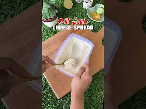 High Protein recipe using curdled milk - Chilli Garlic Cheese Spread #highprotein
