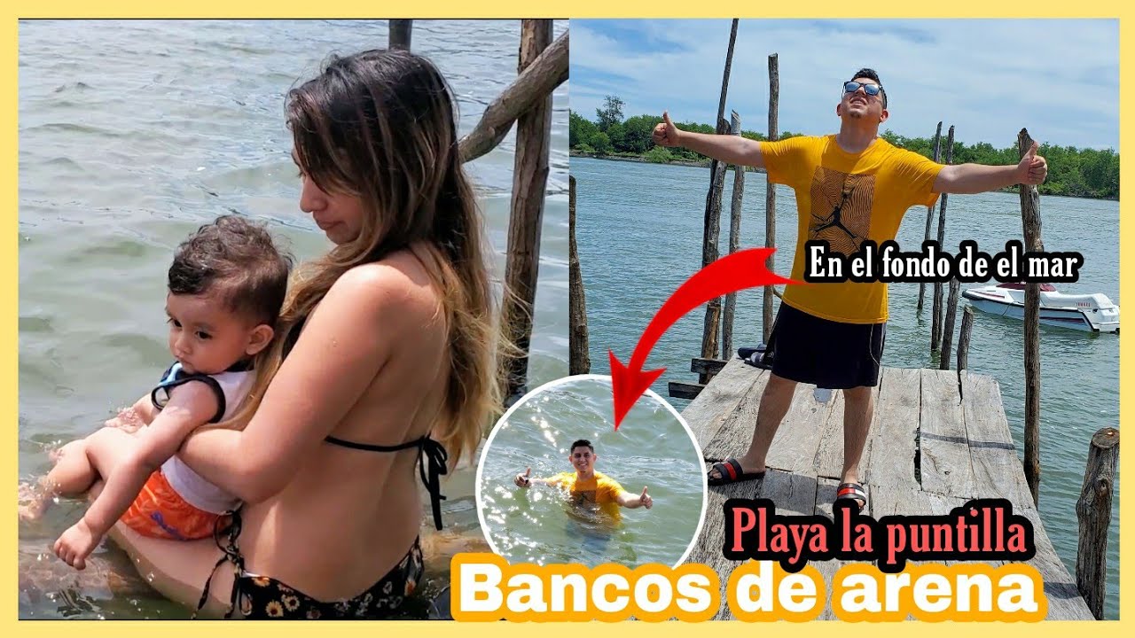Los famosos 🚤 BANCOS de arena *en la playa la PUNTILLA 🏖