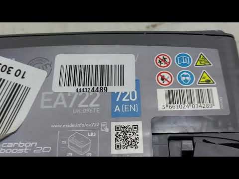 Exide Akumuliatorius 72 Ah 720 A EN 12V video