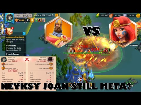 Nevsky/Joan vs Boudica/Zhuge Liang | Rise of kingdoms Ft MAWK THE VLOGIST